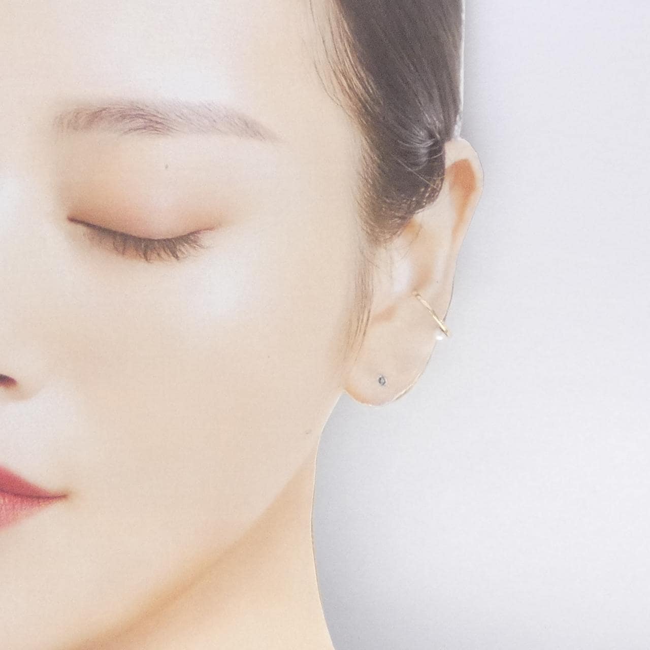 ヒロタカ アコヤパール イヤーカフ 3.3mm 片耳