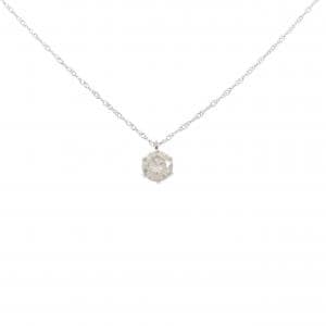 PT900/PT850 ソリティア ダイヤモンド ネックレス 0.40CT