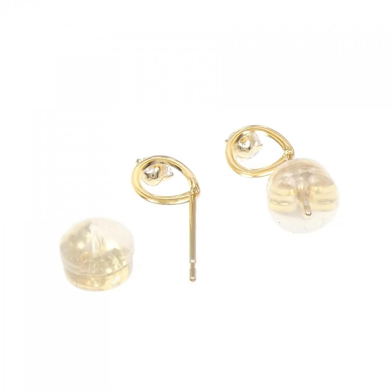 【新品】K18YG キュービック ピアス