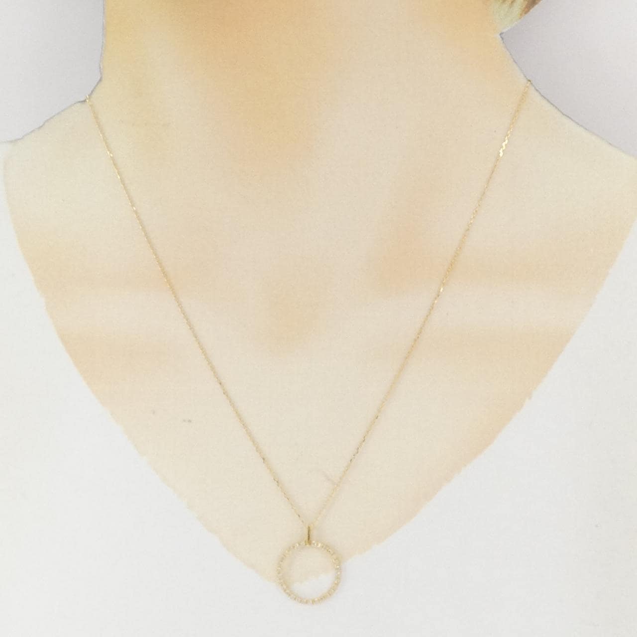 K18YG ダイヤモンド ネックレス 0.15CT