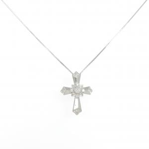 PT900/PT850 クロス ダイヤモンド ネックレス 0.24CT