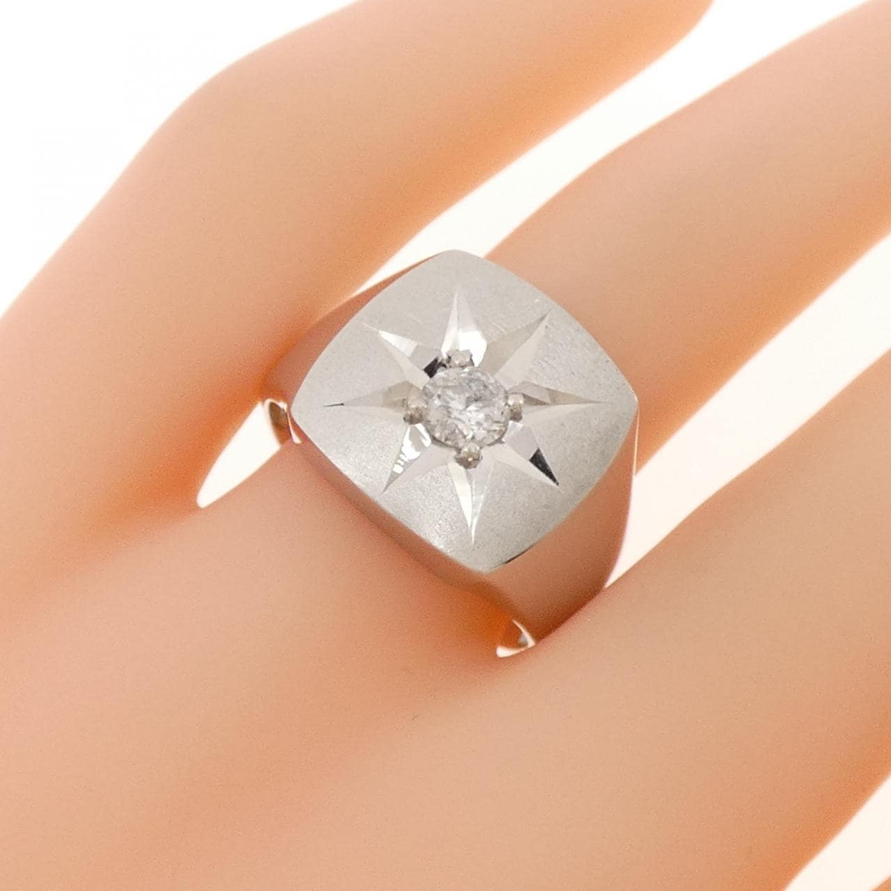 PM850 印台 ダイヤモンド リング 0.30CT
