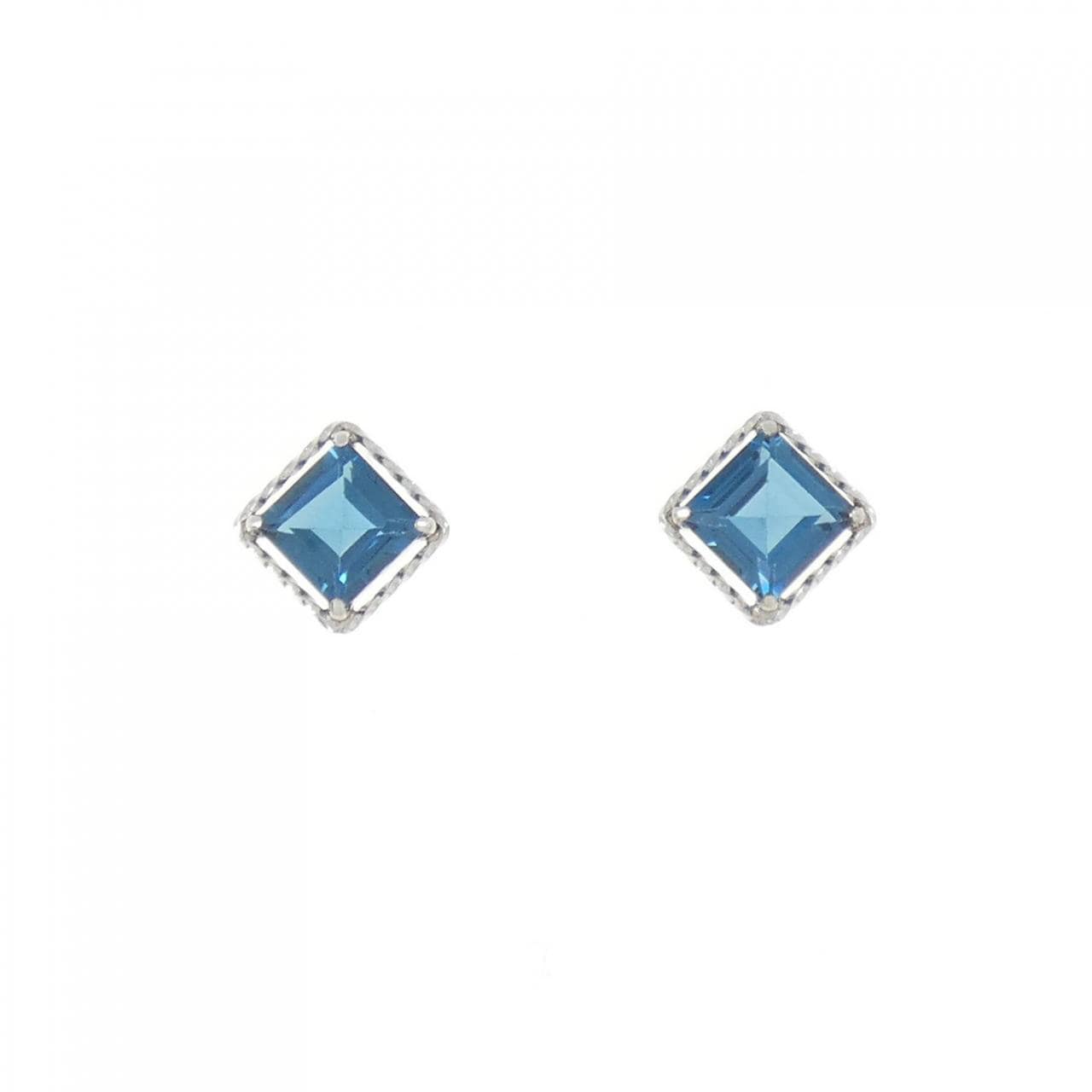 PT Blue Topaz Earrings 2.0CT