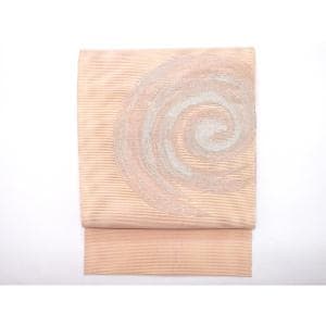[未使用品] 夏季名古屋腰带丝绸机织丝绸