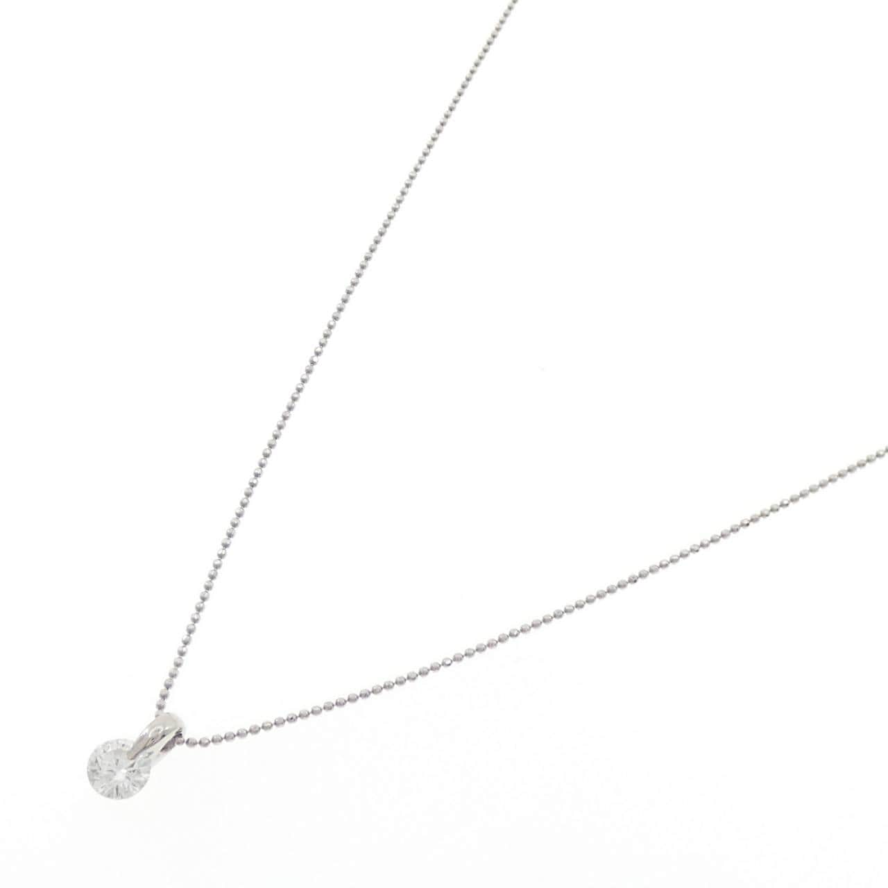 PT900/PT850 ソリティア ダイヤモンド ネックレス 0.377CT
