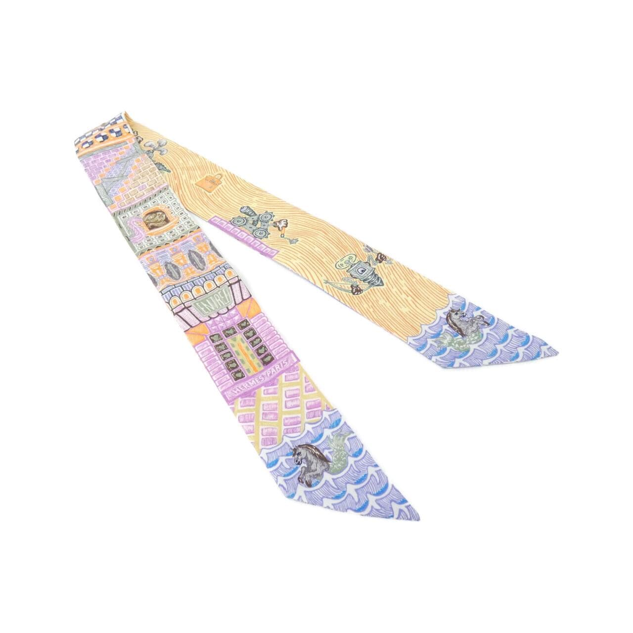 エルメス SUPER SILK QUEST ツイリー 064011S スカーフ