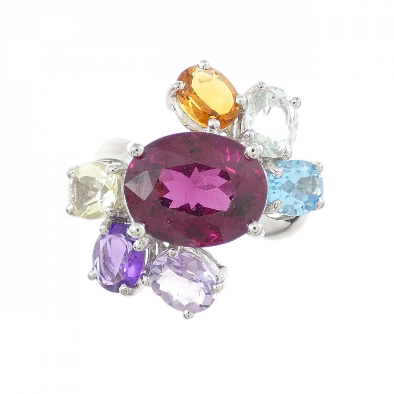 750WG ガーネット リング