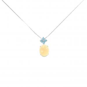K18WG オパール ネックレス 1.00CT