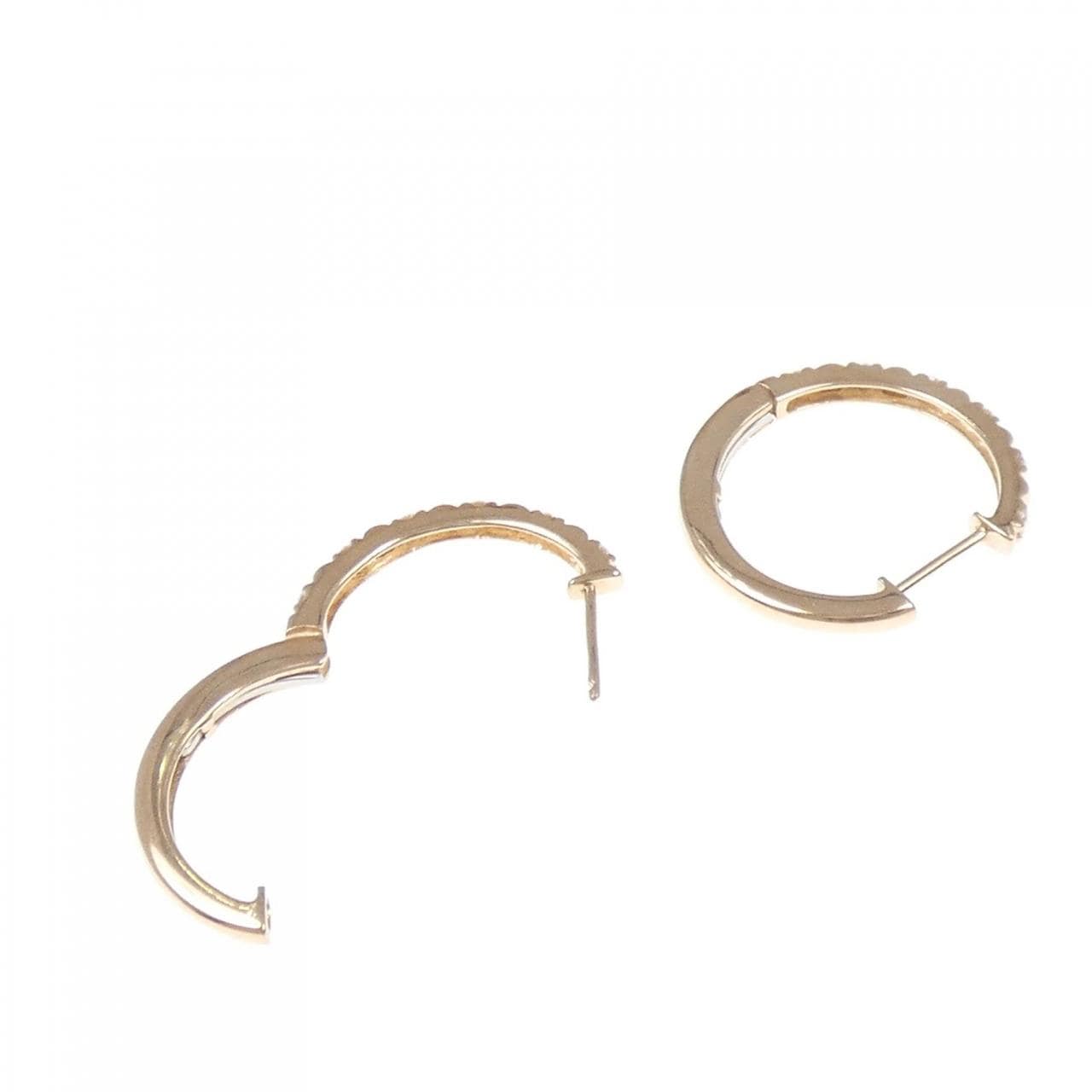 K18PG ダイヤモンド ピアス 0.20CT