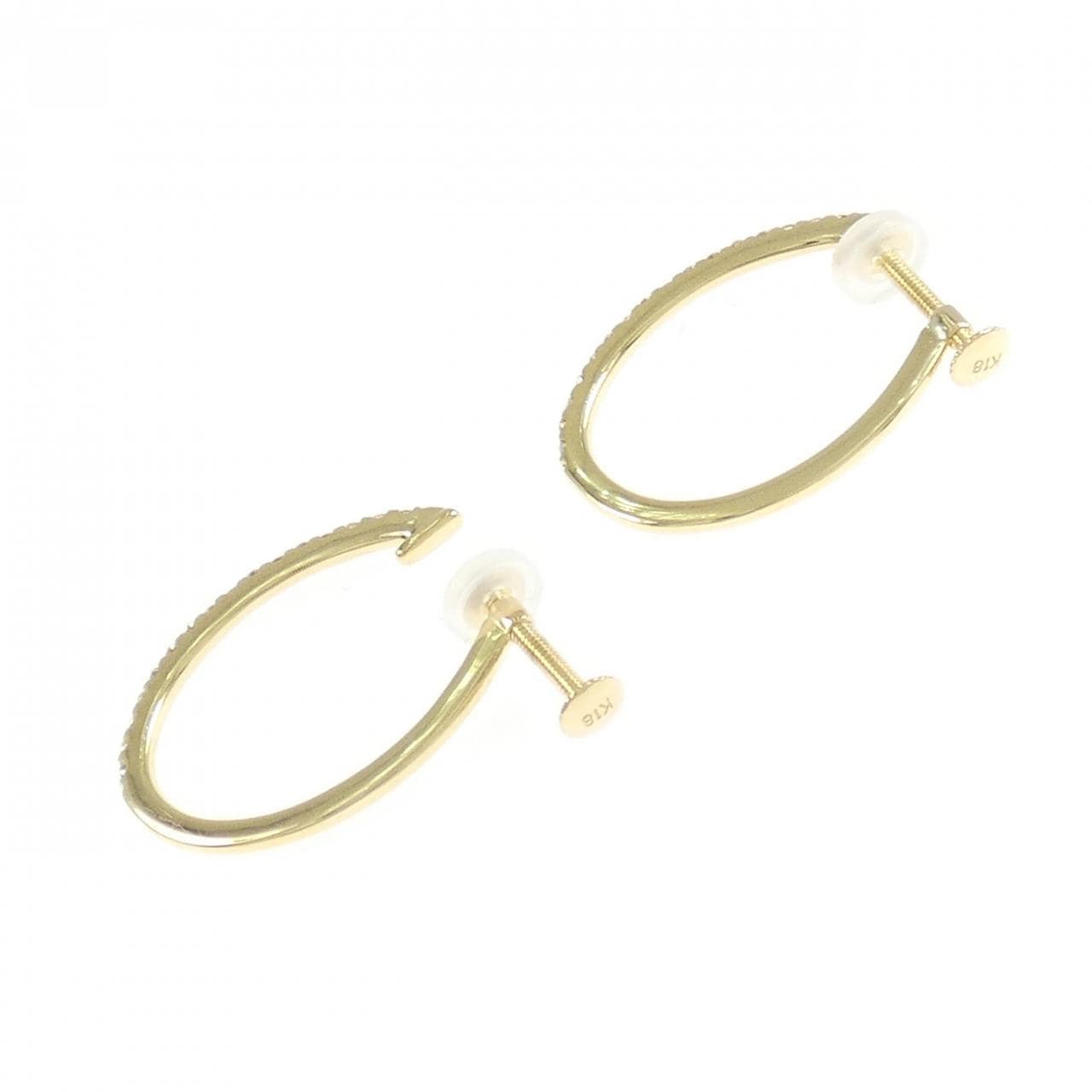 K18YG ダイヤモンド イヤリング 0.30CT