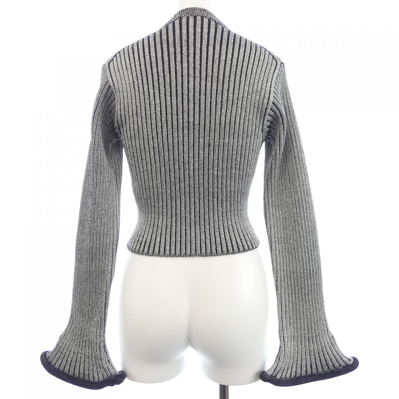 ルイヴィトン LOUIS VUITTON リブドニットトランペット FMKC97LJ3 カーディガン