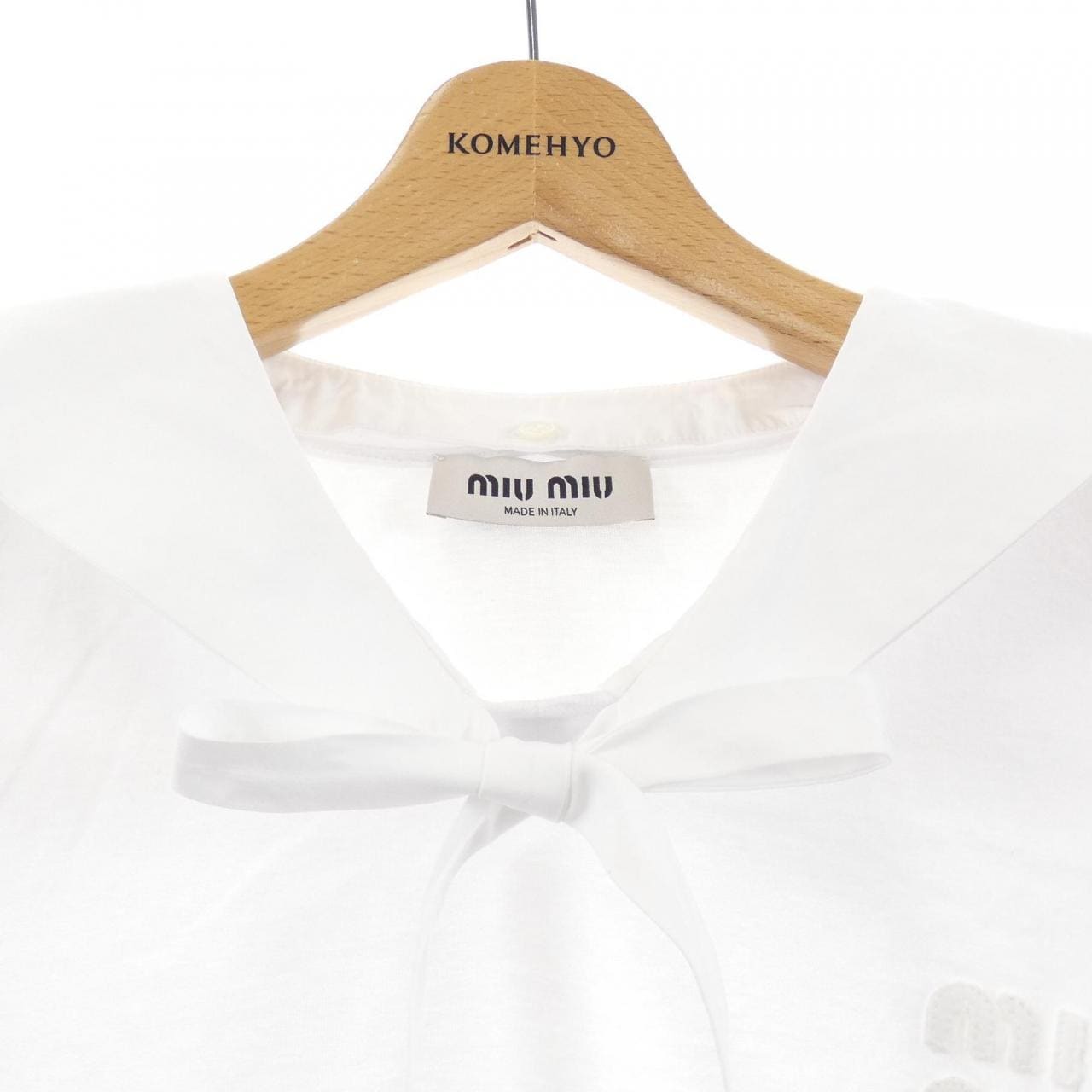 ミュウミュウ MIU MIU MIU MIU ロゴ MJN309 11EC トップス