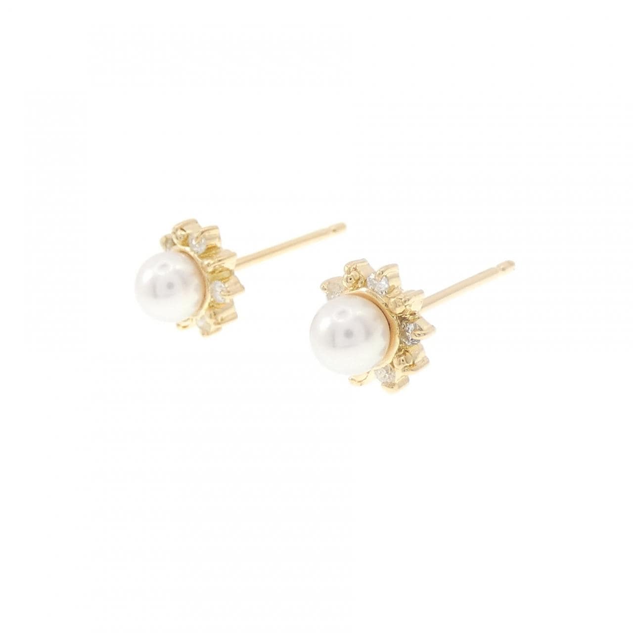 K18YG アコヤパール ピアス 3.7mm