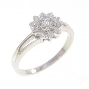 PT900 フラワー ダイヤモンド リング 0.31CT