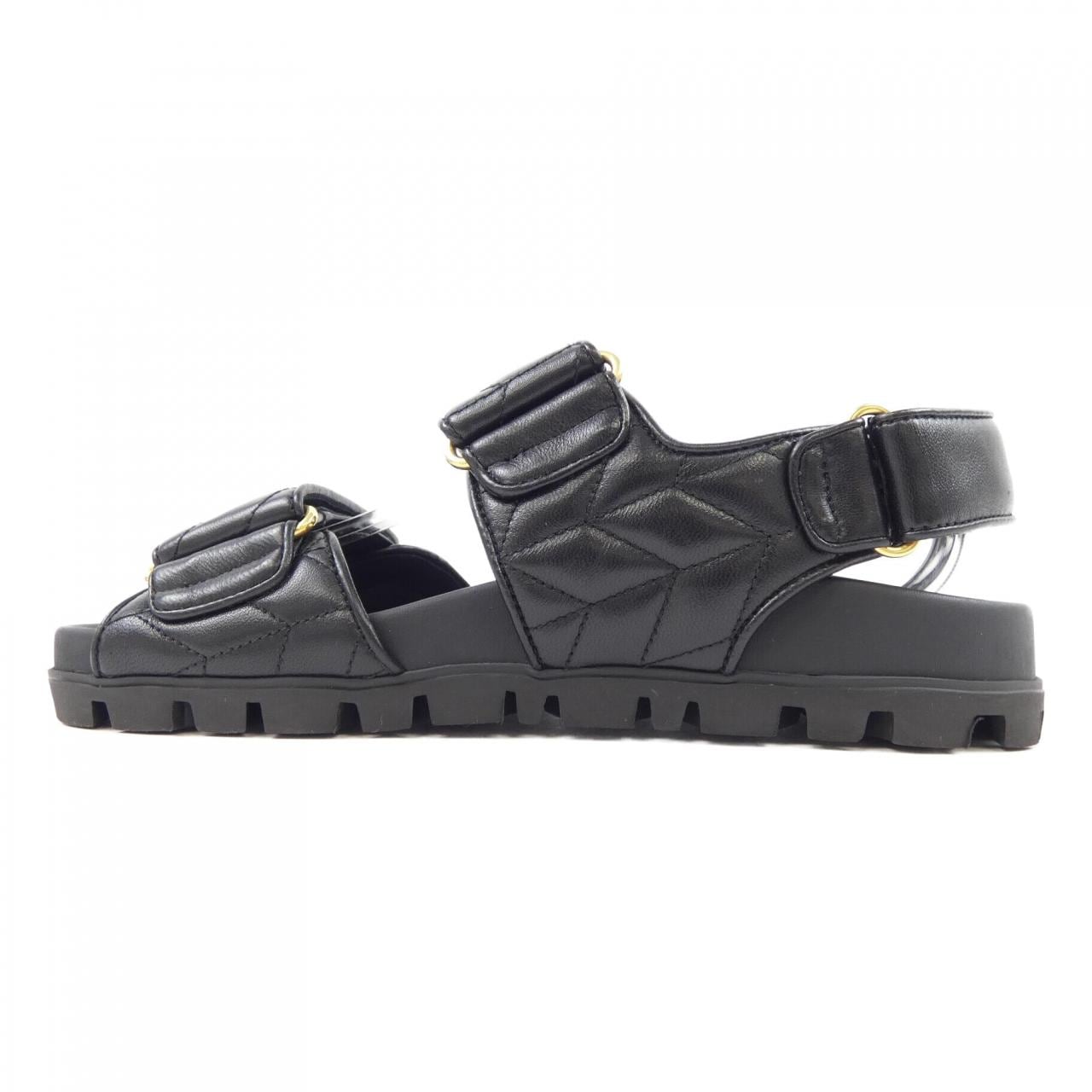 MIU MIU Miu Sporty Matelasse Leather Sandals 5X135E
