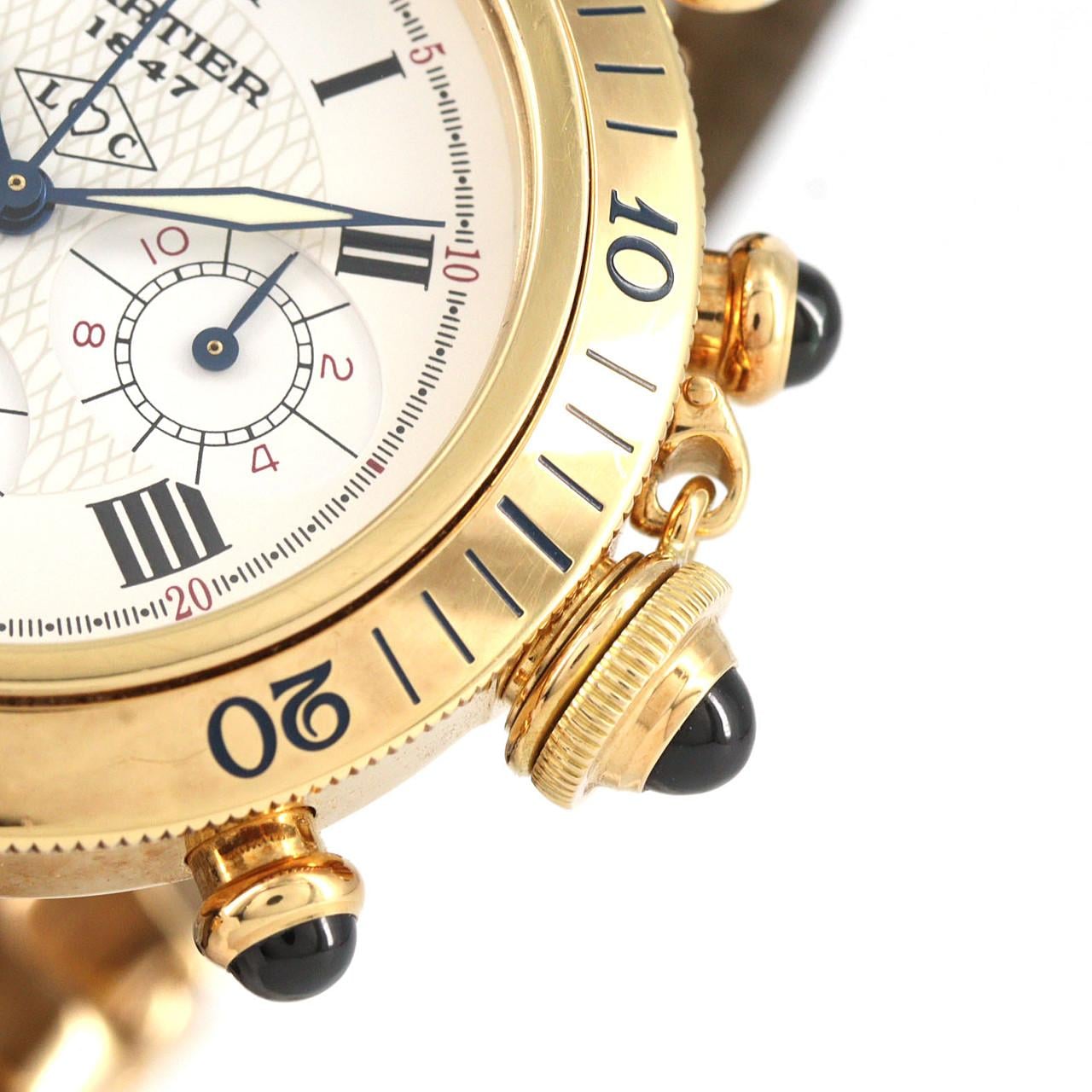 【ノーメンテナンス特価】カルティエ パシャクロノグラフ･150th YG W30X7651 YG クォーツ