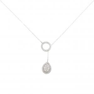 K18WG ダイヤモンド ネックレス 0.55CT