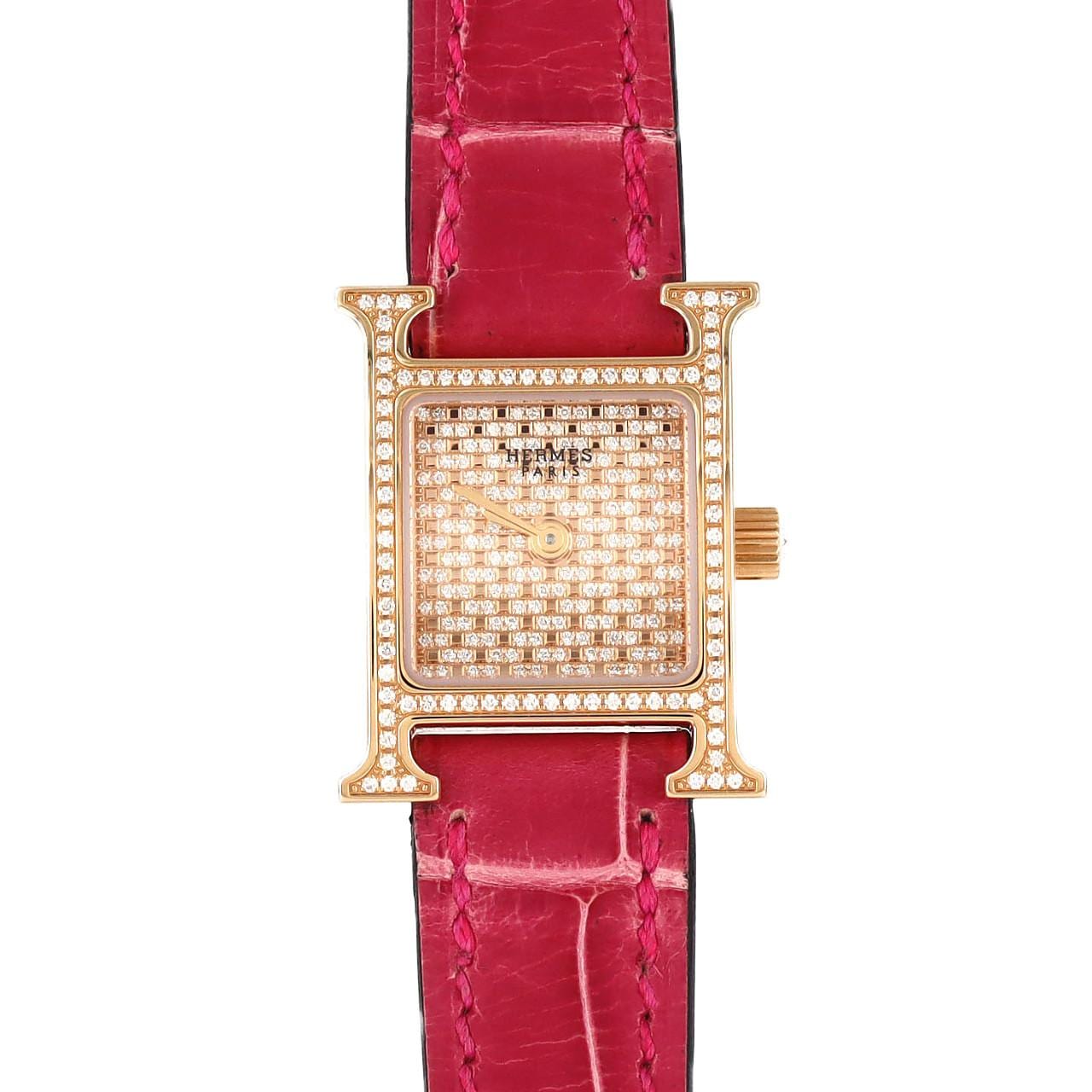 HERMES H Watch PG/D HH1.173 PG/RG Quartz