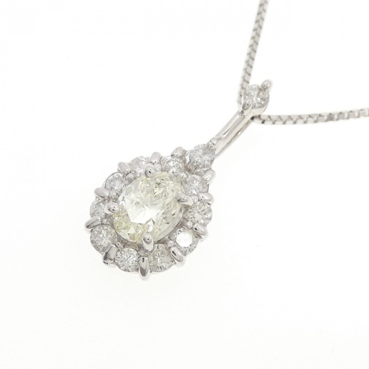 K18WG ダイヤモンド ネックレス 0.51CT