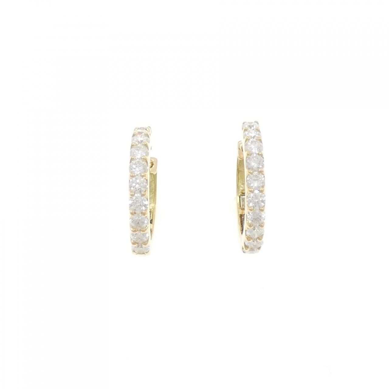 [新品] K18YG钻石耳环 1.002CT