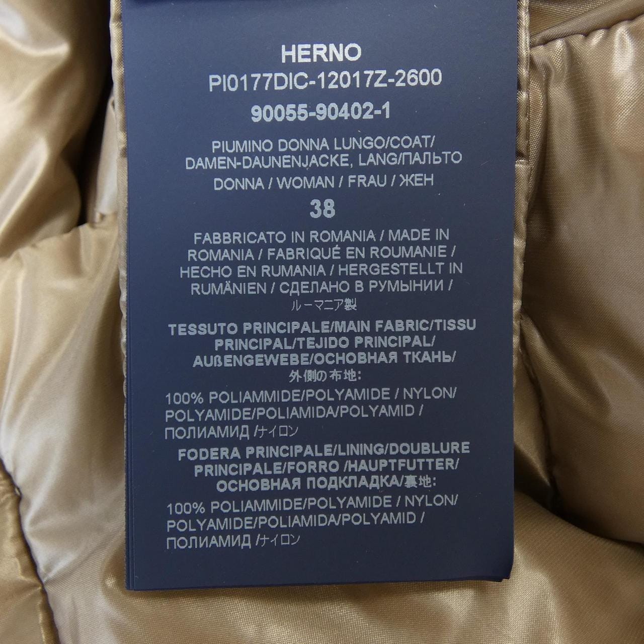 ヘルノ Herno PI0177DIC 12017Z ダウンコート