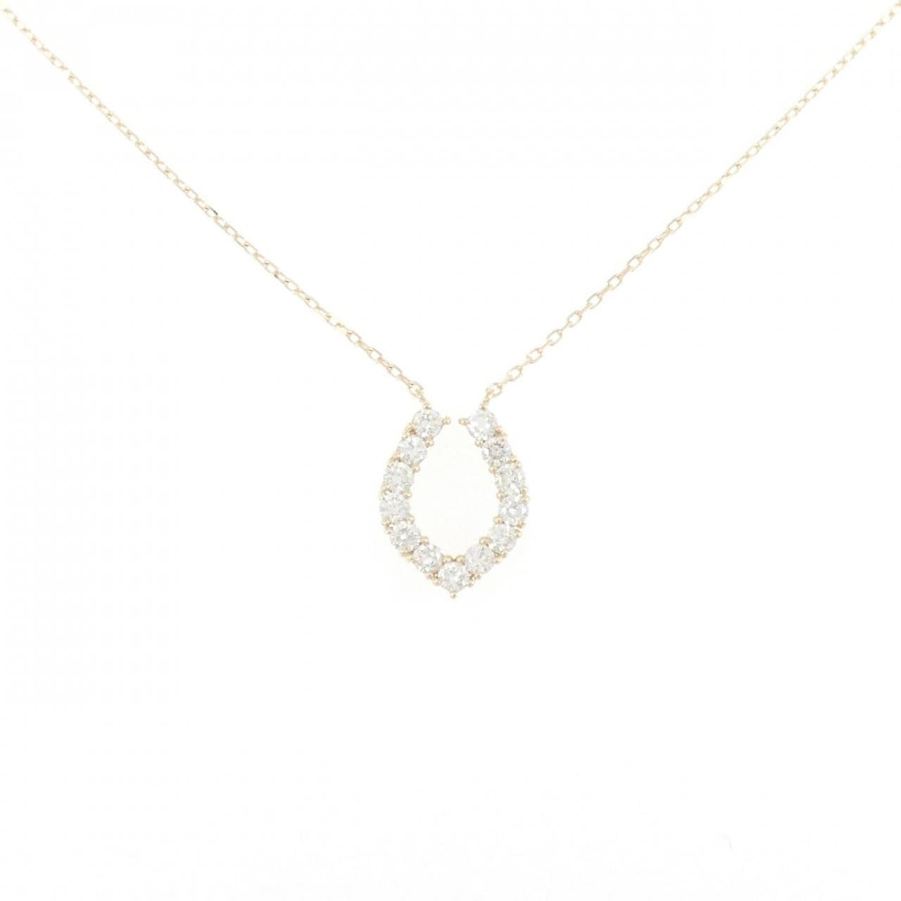 【リメイク】K10YG ダイヤモンド ネックレス 0.30CT