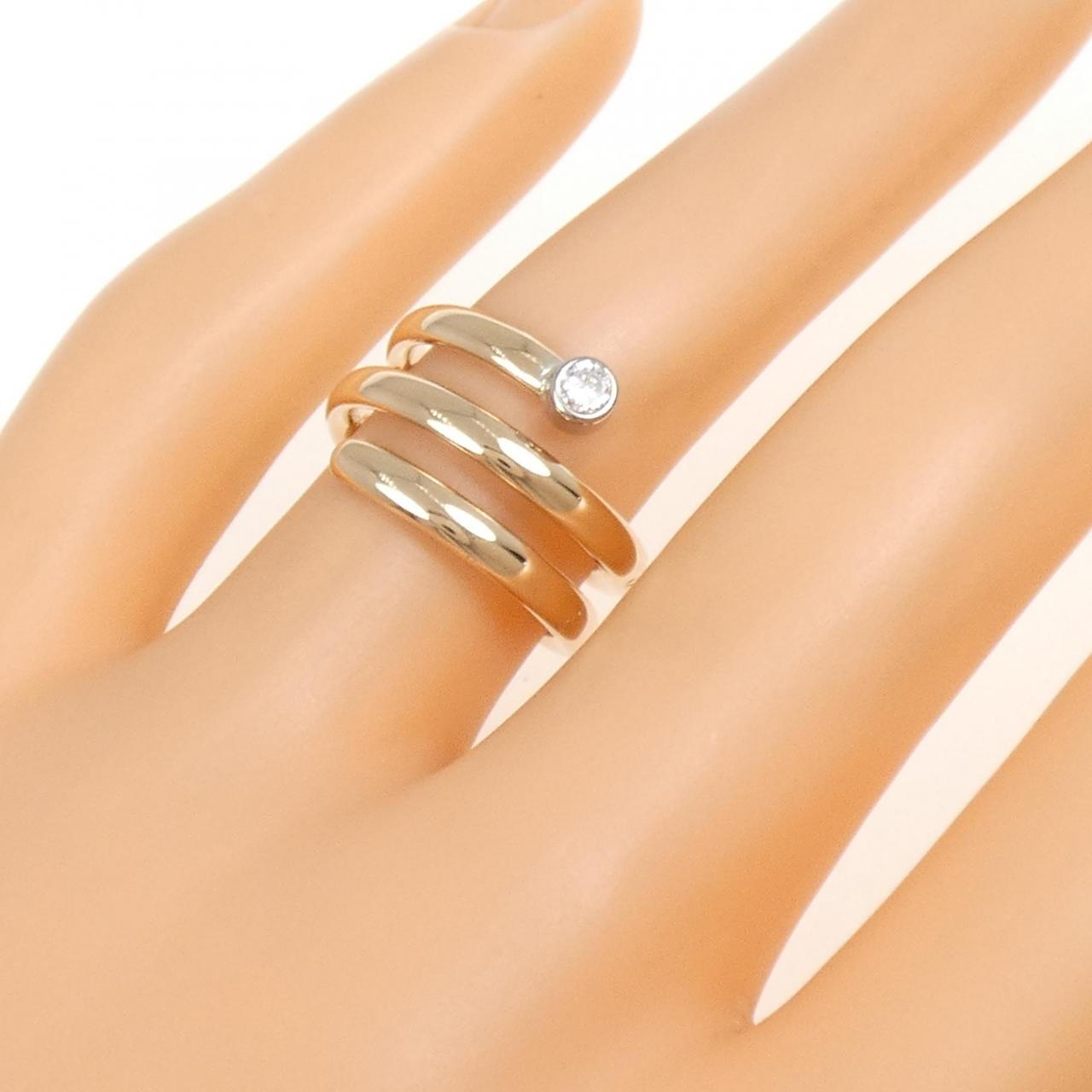585YG/585WG Diamond Ring 0.08CT