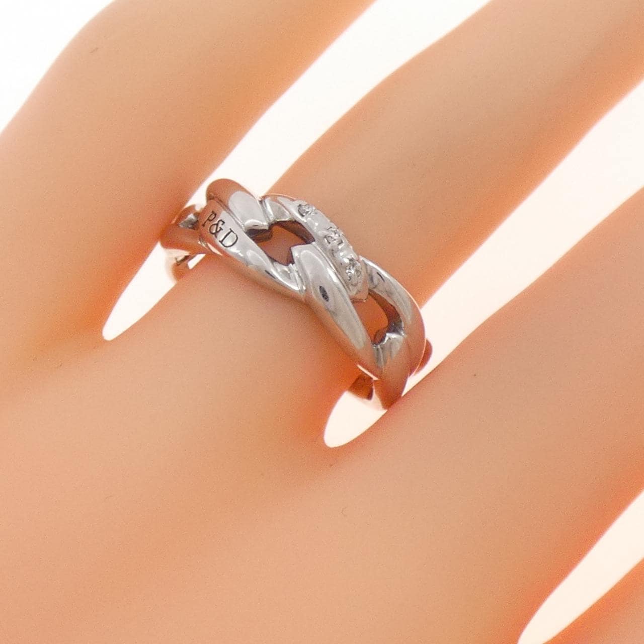 K10WG ダイヤモンド リング 0.02CT