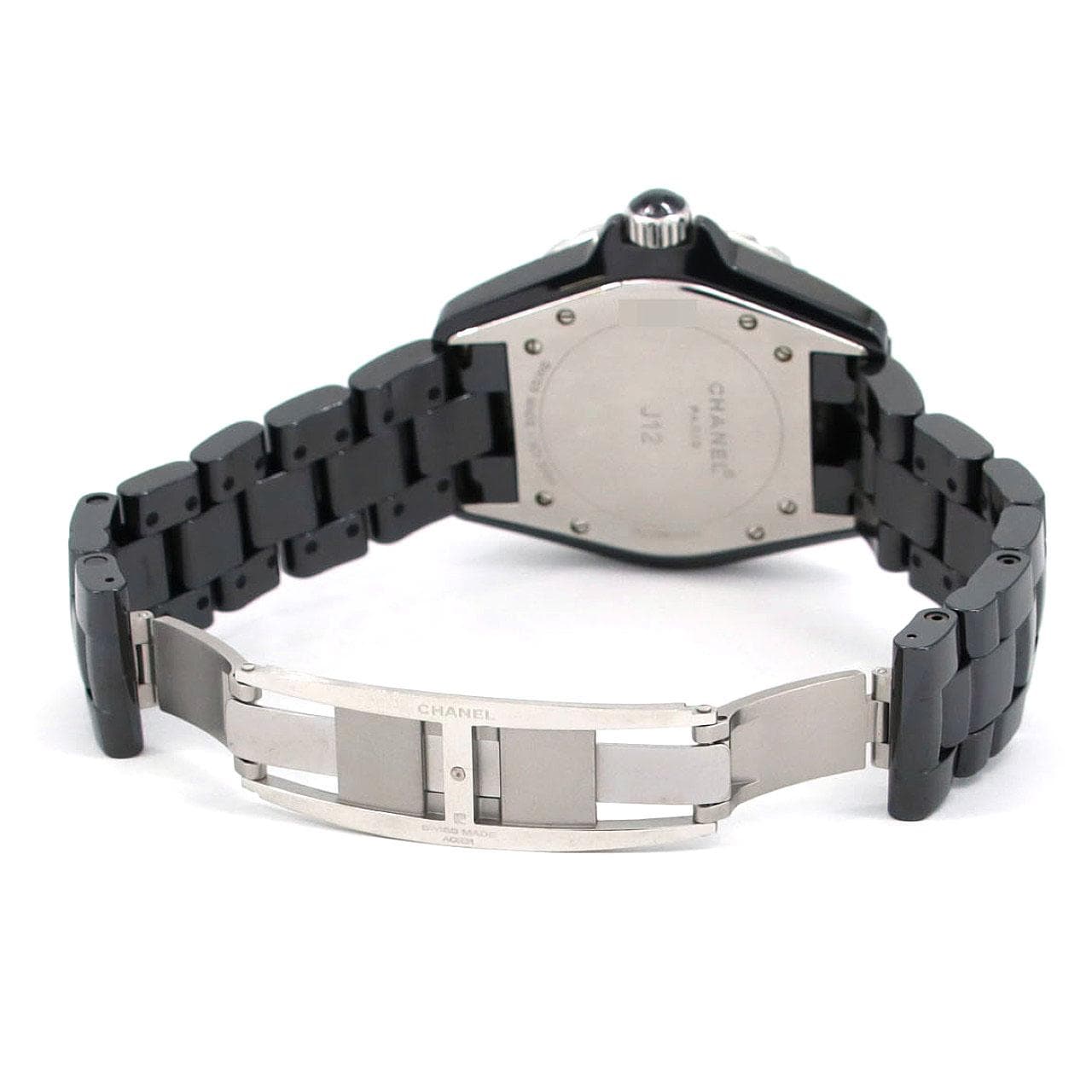 【ノーメンテナンス還元価格】シャネル J12 38mmセラミック･12P･センターパヴェ H1757 セラミック 自動巻