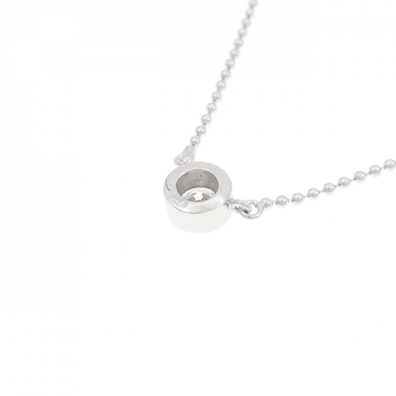 K18WG ダイヤモンド ネックレス 0.21CT