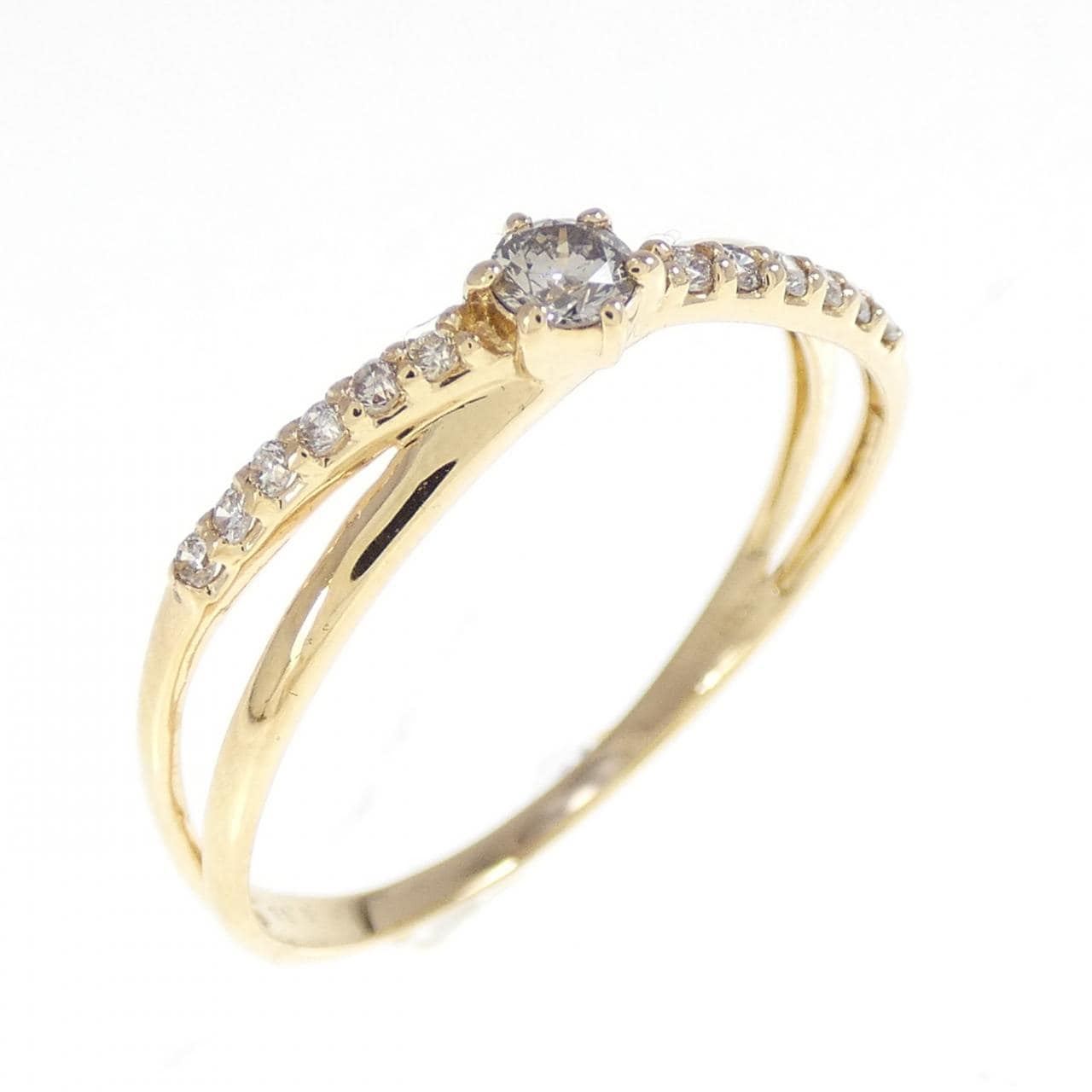 K18YG ダイヤモンド リング 0.18CT
