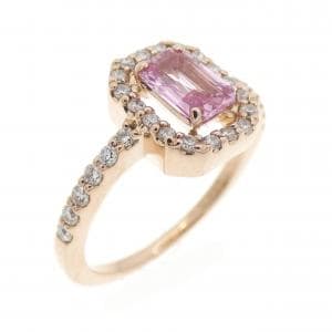 K18PG サファイヤ リング 0.558CT