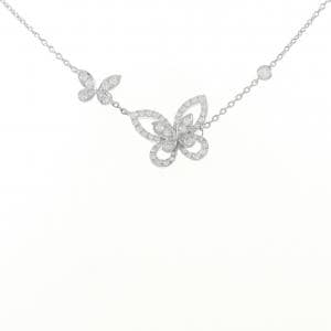 Graff Double Butterfly Silhouette Necklace