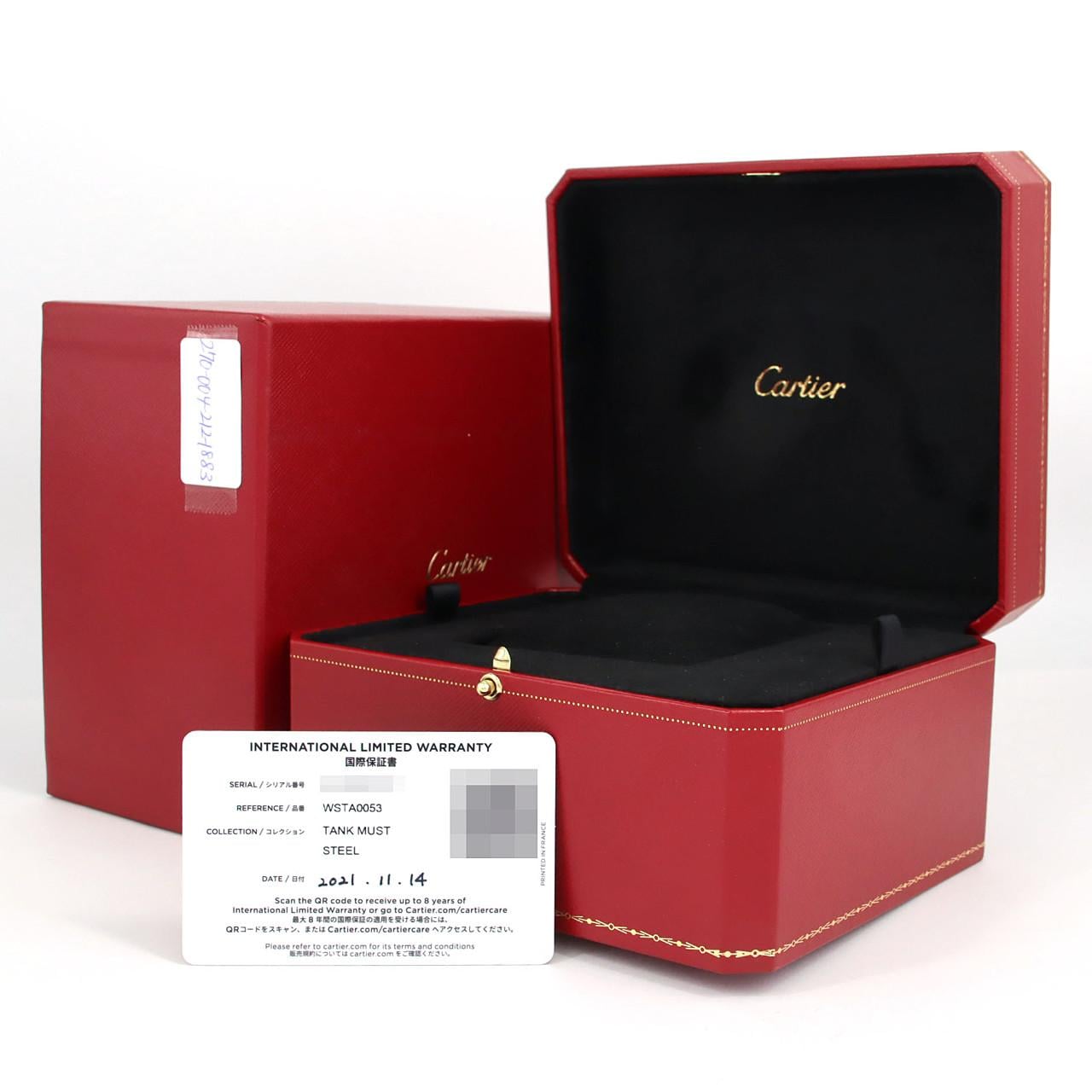 カルティエ タンクマストXL WSTA0053 SS 自動巻