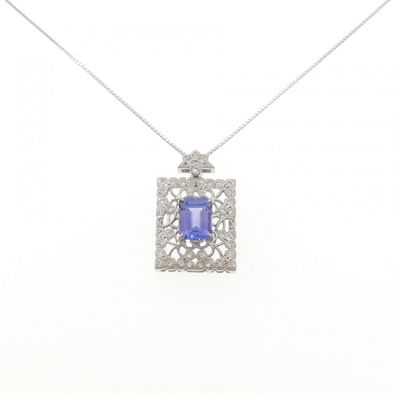 K18WG タンザナイト ネックレス 2.47CT