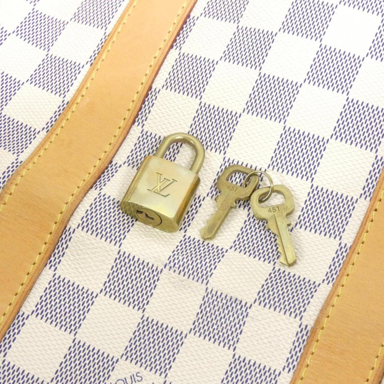 ルイヴィトン ダミエ アズール キーポル バンドリエール 45cm N48223 ボストンバッグ