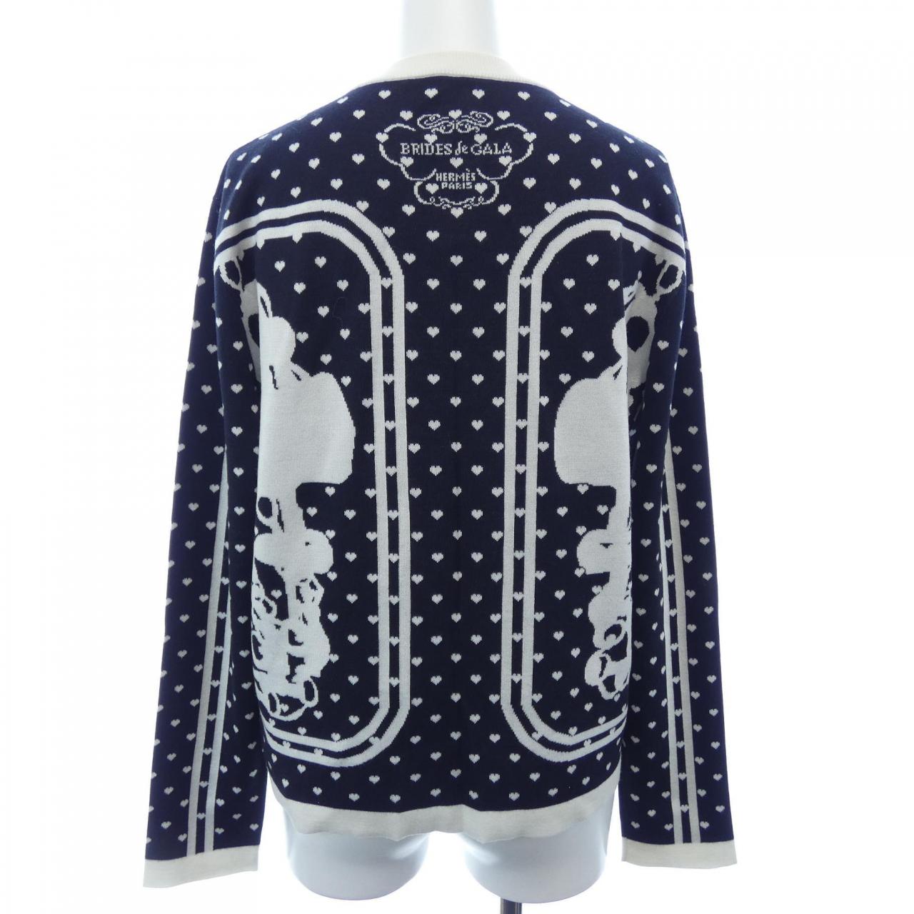 エルメス HERMES BRIDES DE GAlA LOVE *87-7711. カーディガン