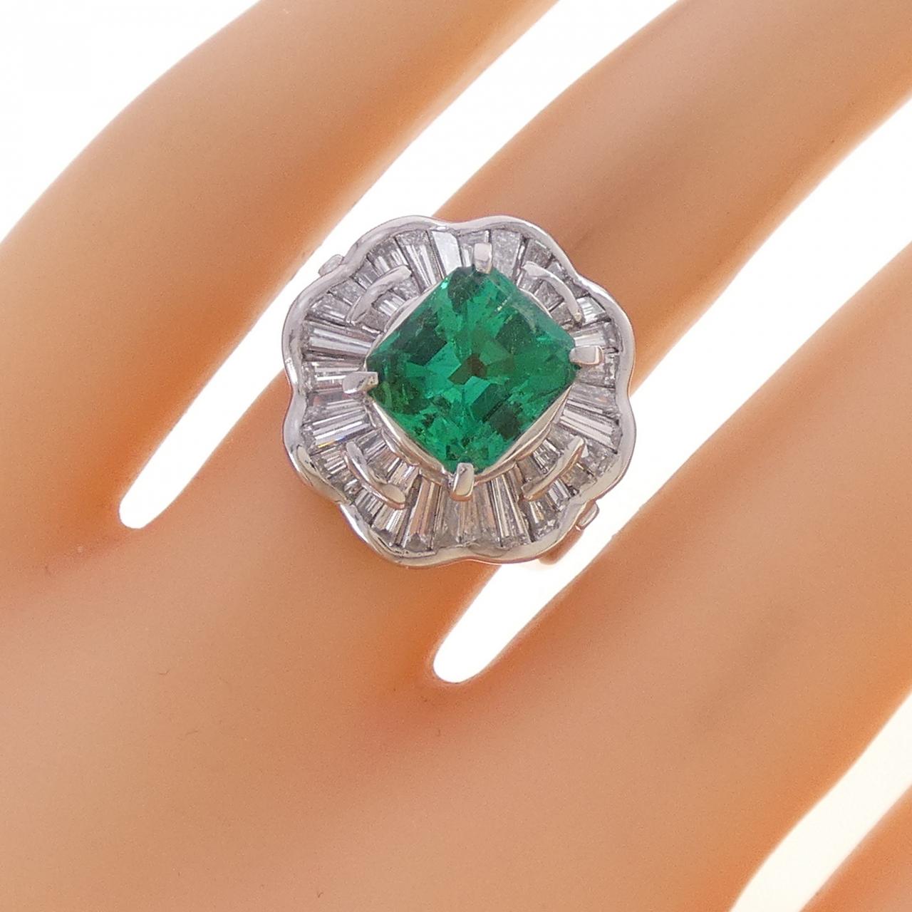 PT900 エメラルド リング 2.54CT コロンビア産