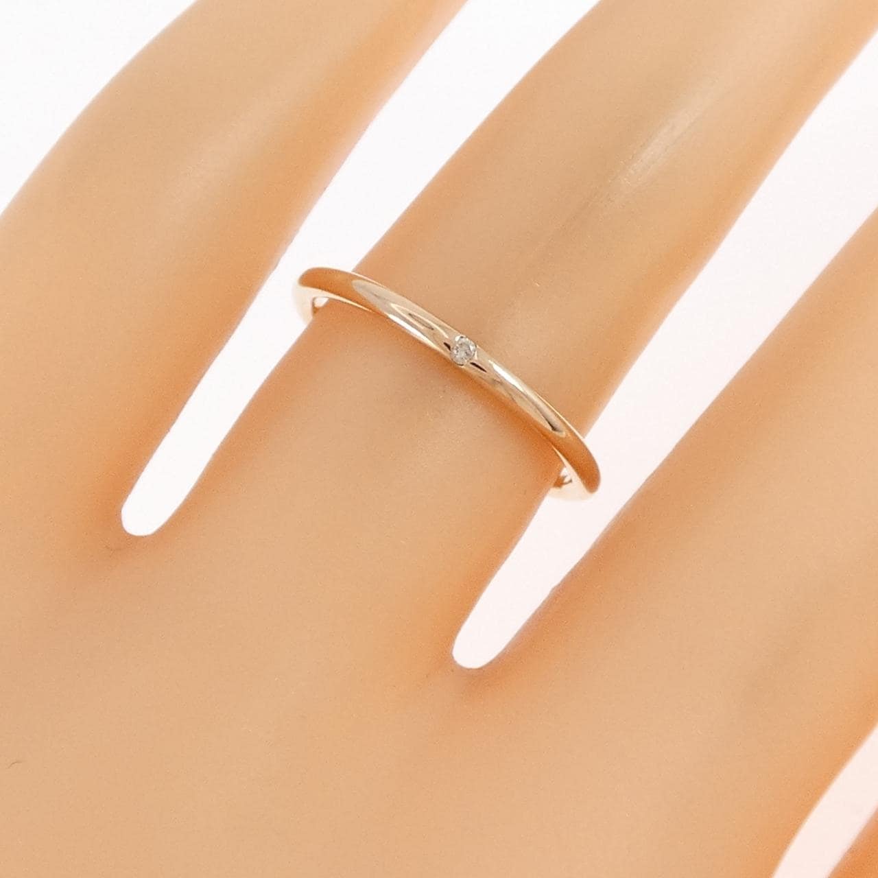 K18PG ダイヤモンド リング 0.01CT
