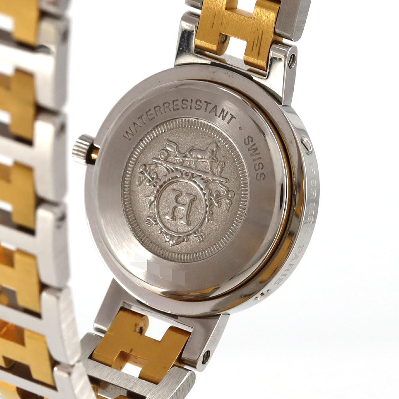 【ノーメンテナンス特価】エルメス クリッパー コンビ SSxYG クォーツ