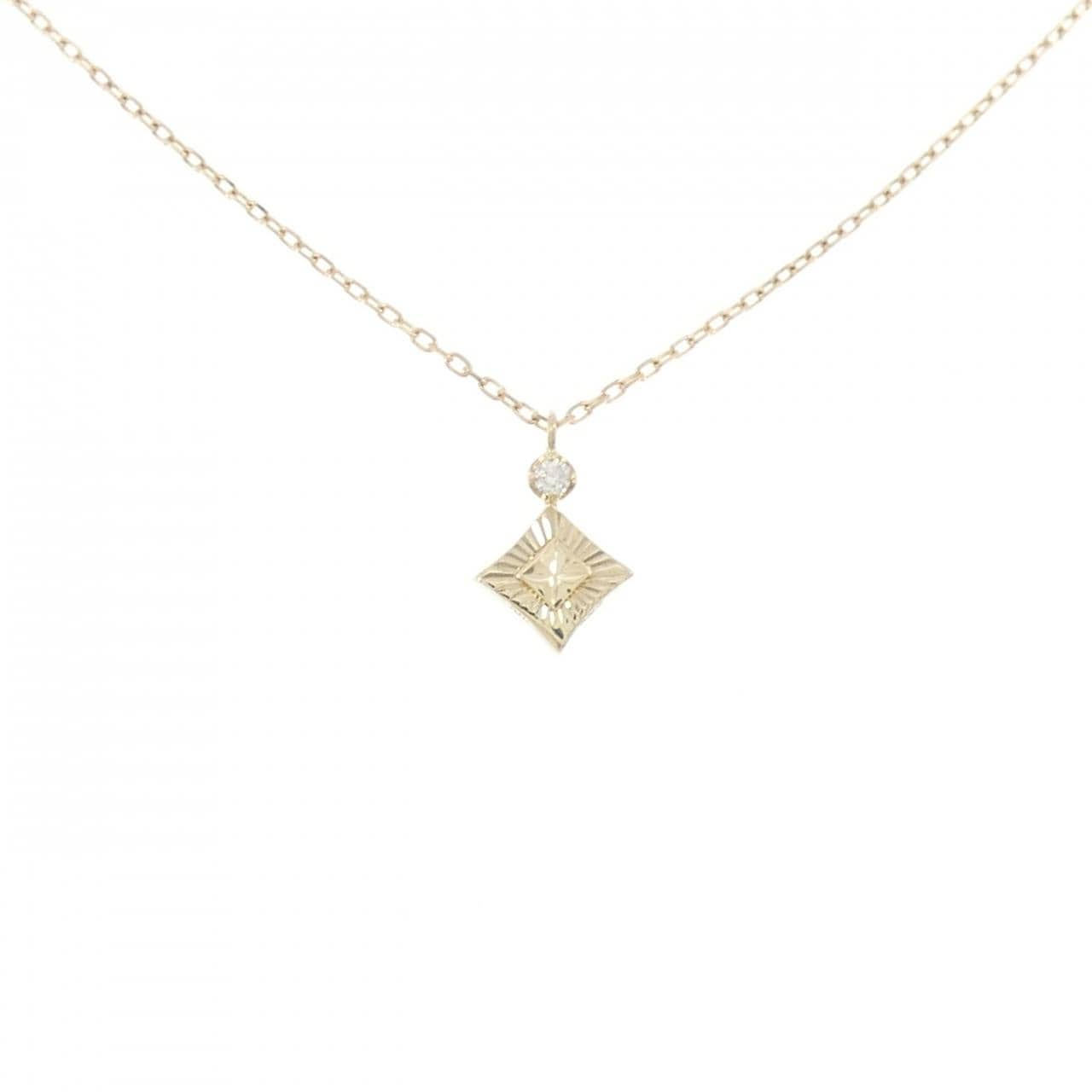 K10YG ダイヤモンド ネックレス 0.01CT