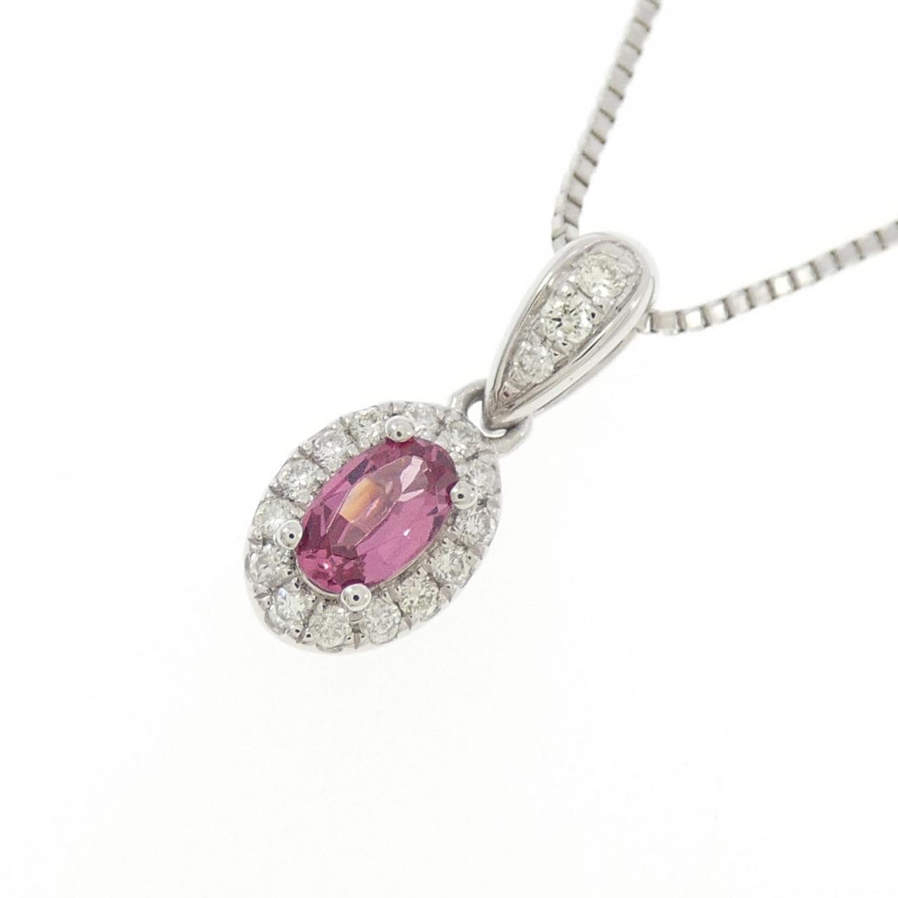 PT950/PT850尖晶石项链 0.28CT