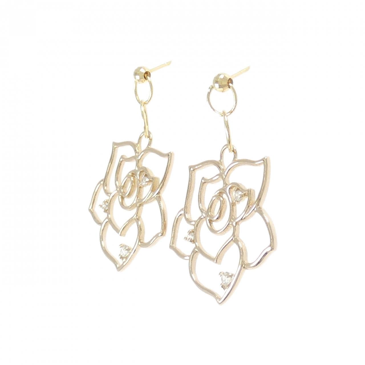 K18PG キュービック ピアス