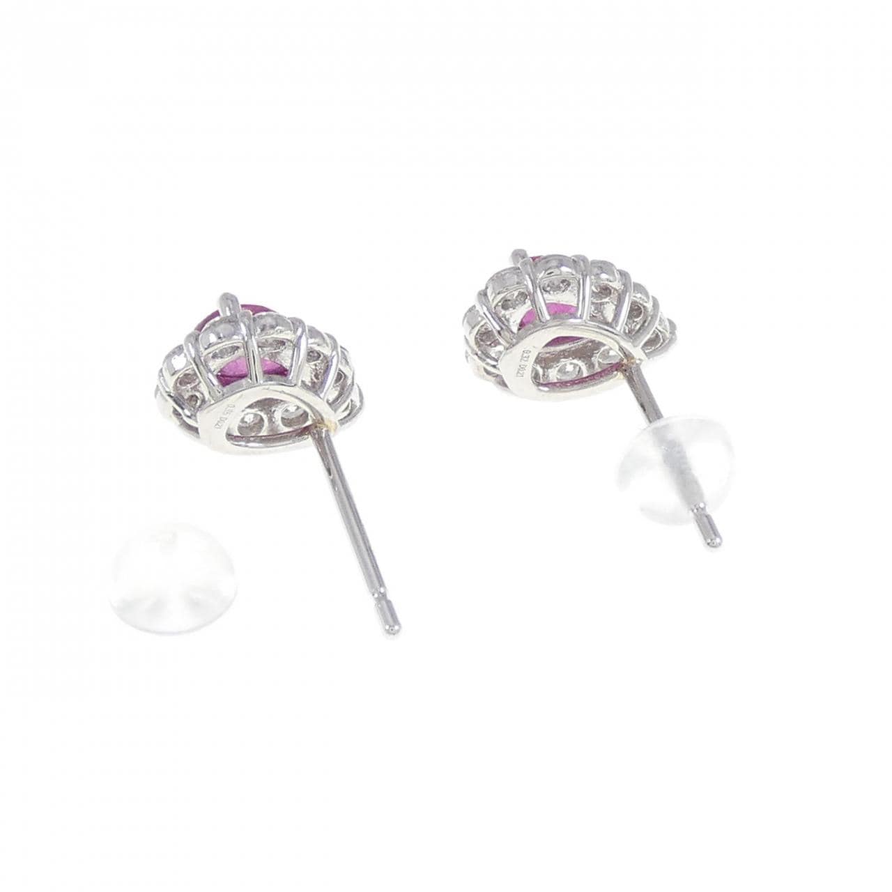 [BRAND NEW] PT Ruby Earrings 0.67CT