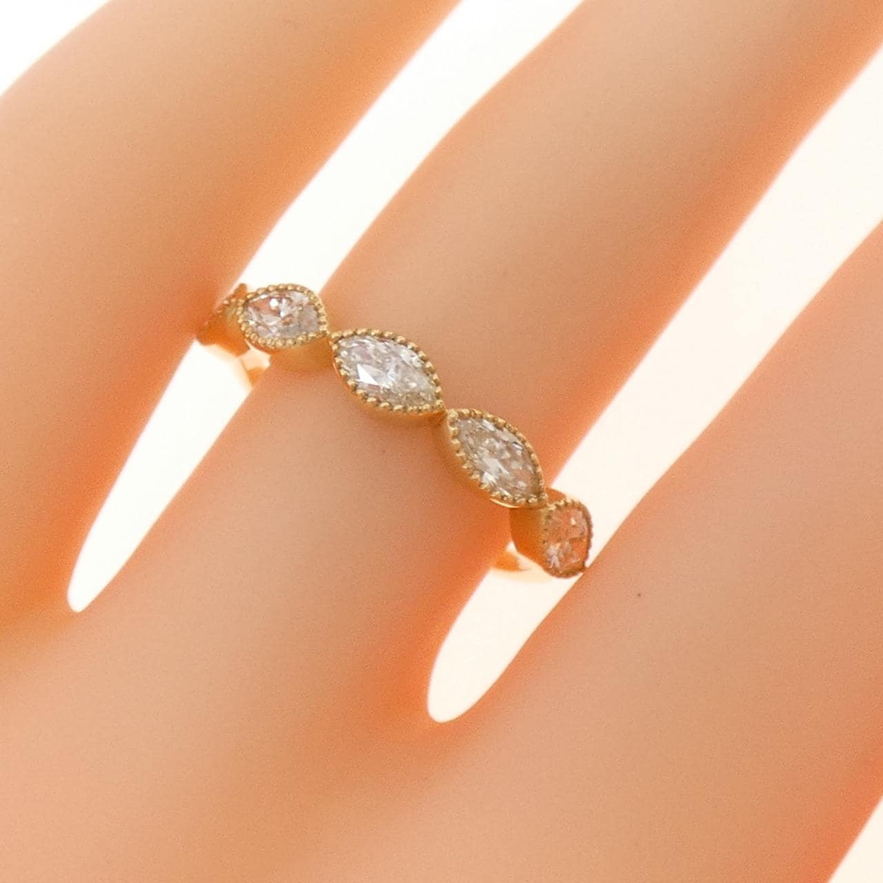 【新品】K18YG ダイヤモンド リング 0.77CT