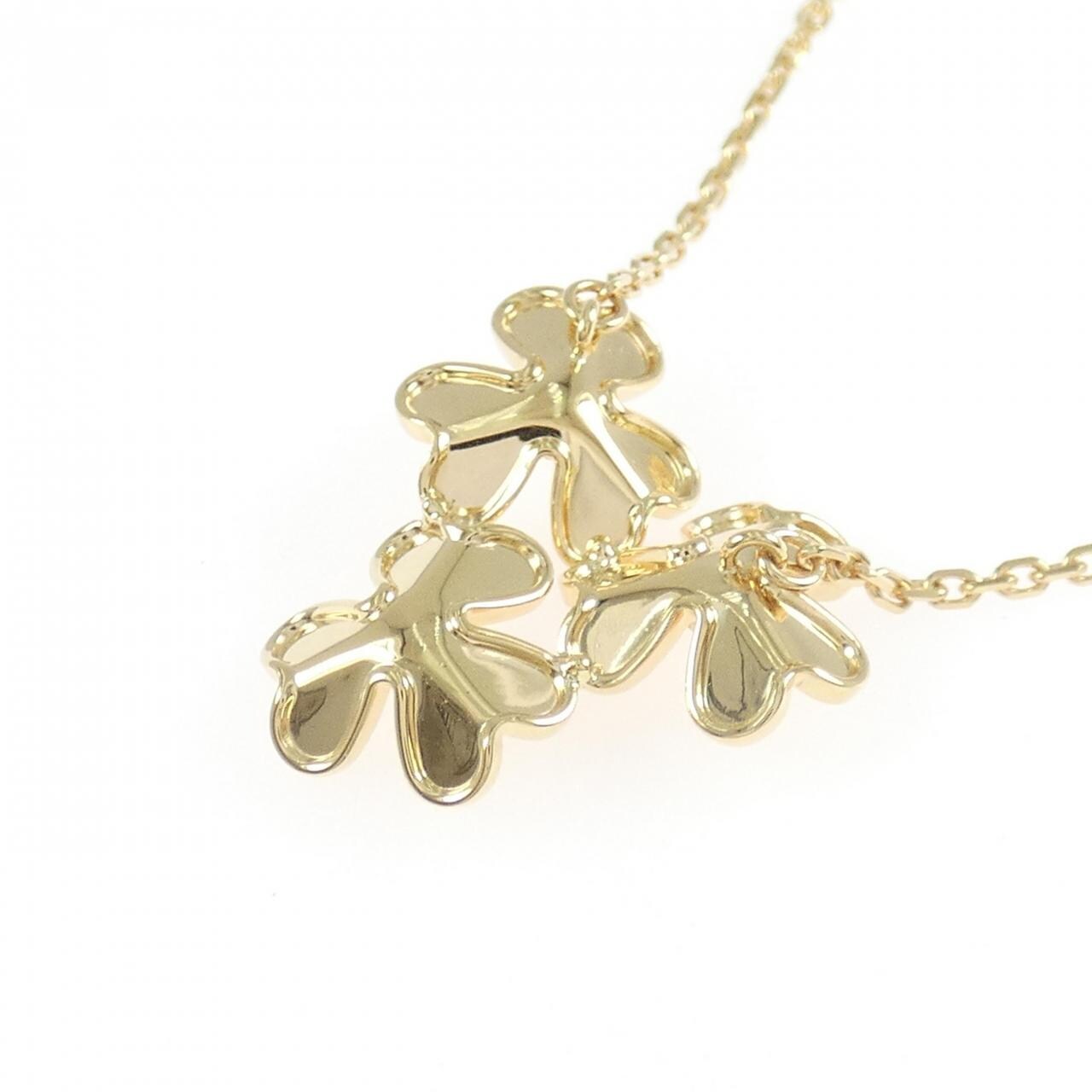 ヴァンクリーフ&アーペル フリヴォル 3フラワー ミニ ネックレス