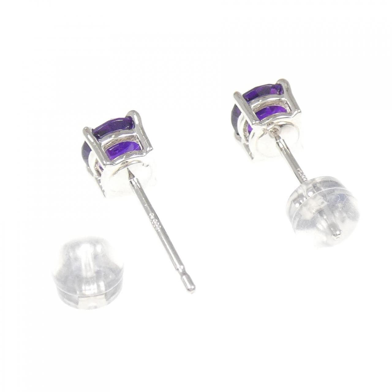 PT900 アメジスト ピアス