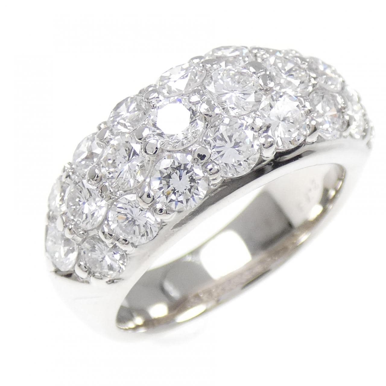 PT900 パヴェ ダイヤモンド リング 2.73CT