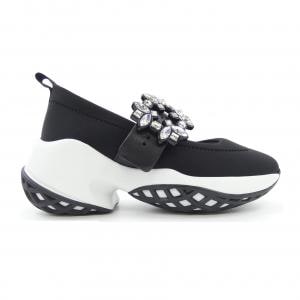 ロジェヴィヴィエ ROGER VIVIER ストラスバックル ヴィヴィ ラン バレリーナ スニーカー