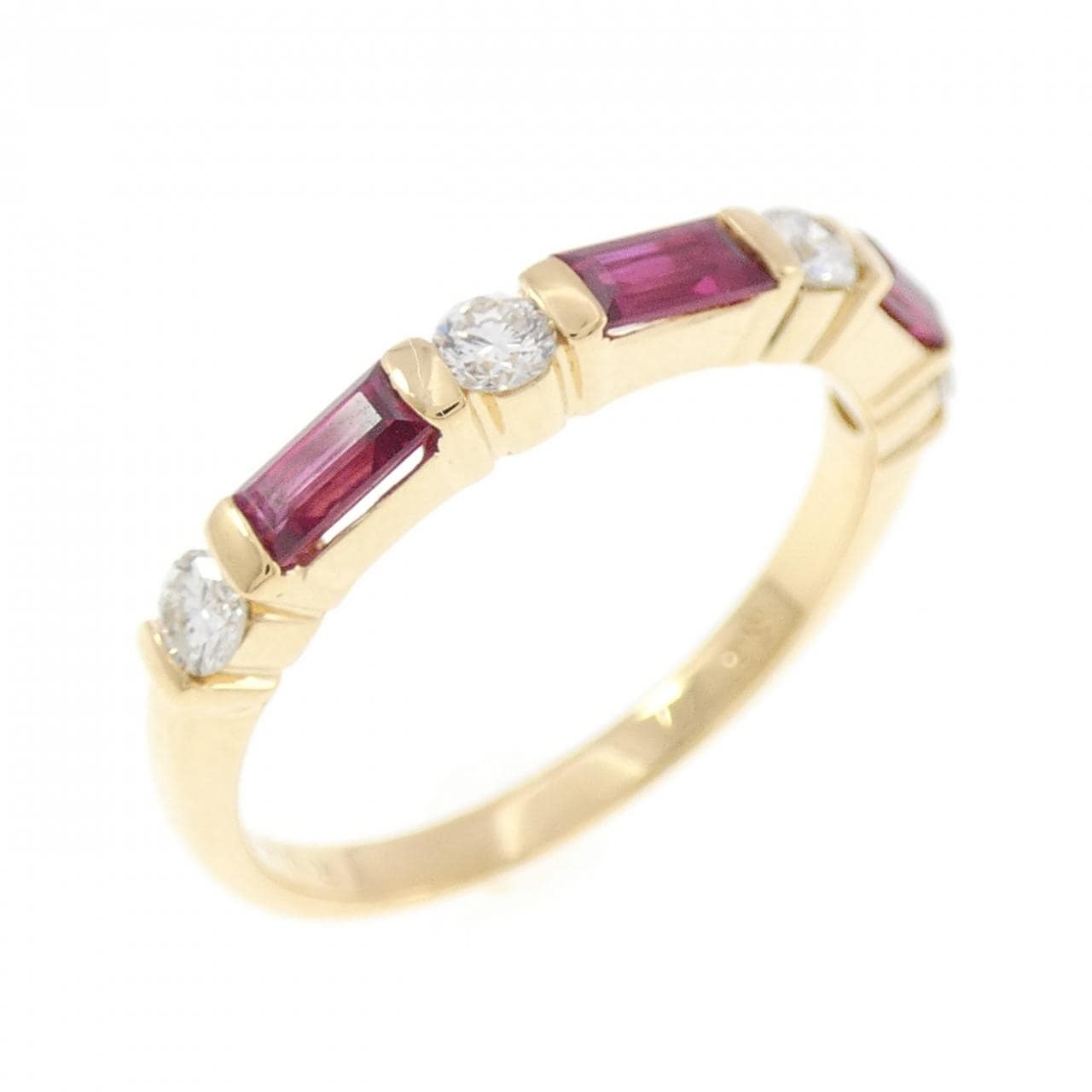 K18YG ルビー リング 0.43CT